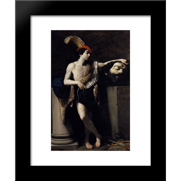 David with the head of Goliath 20x24 Framed Art Print by Reni, Guido