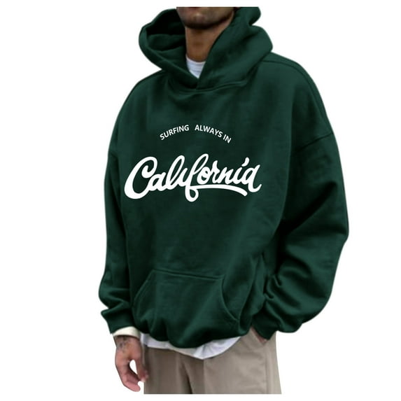 DavidCloth Mens Autumn And Winter Loose College Hoodies Plus Size Hoodie Men Hooded Pullover Sweater Hoodie Men Zip up Hoodie