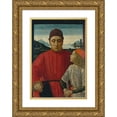 thumbnail image 1 of Davide Ghirlandaio 18x24 Gold Ornate Framed and Double Matted Museum Art Print Titled - Francesco Sassetti (1421-1490) and His Son Teodoro (ca. 1488), 1 of 4