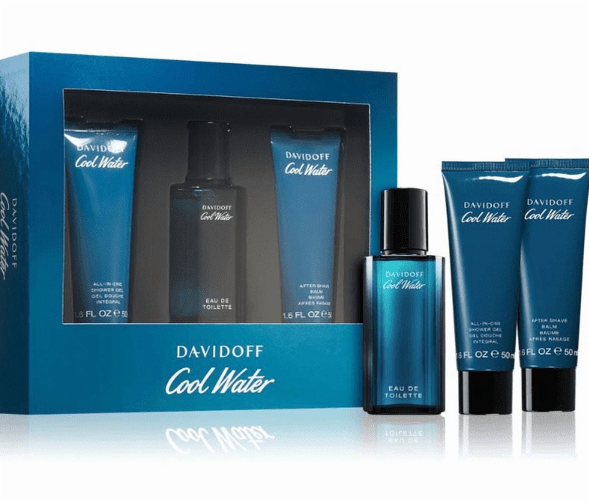 Davidoff Cool Water Eau De Toilette 3-Piece Fragrance Set for Men