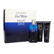 Davidoff Cool Water Night Dive Men 3PCS Set Shower Gel & EDT & After Shave Balm