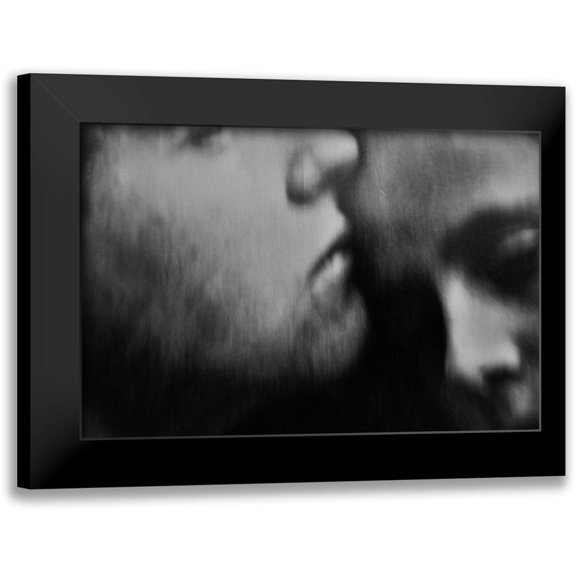 Davidovic, Dalibor 14x11 Black Modern Framed Museum Art Print Titled - A Quiet Darkness (The Kiss)