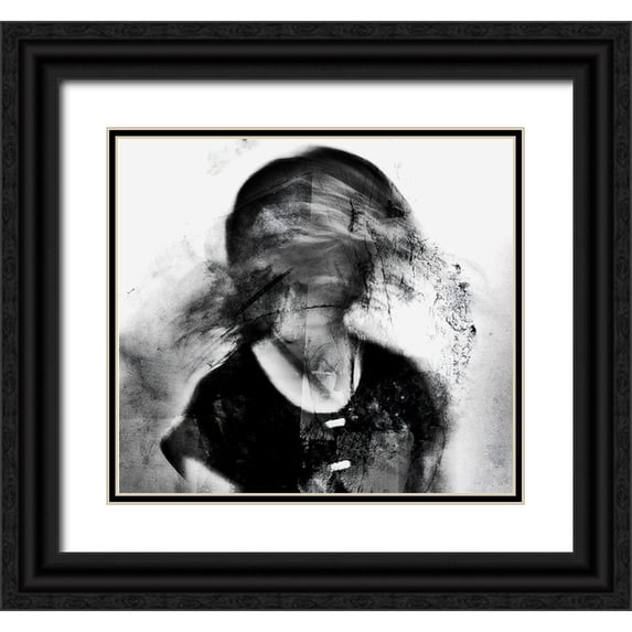 Davidovic, Dalibor 22x20 Black Ornate Wood Framed with Double Matting Museum Art Print Titled - Shadows-Splitting