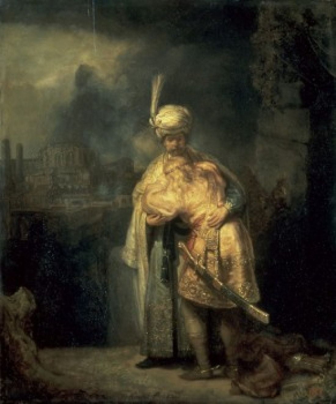 Davids Farewell from Jonathan 1642 Rembrandt Harmensz van Rijn (1606-1669Dutch) Oil on canvas Hermitage Museum St Petersburg Canvas Art - Rembrandt Harmensz van Rijn (24 x 36)