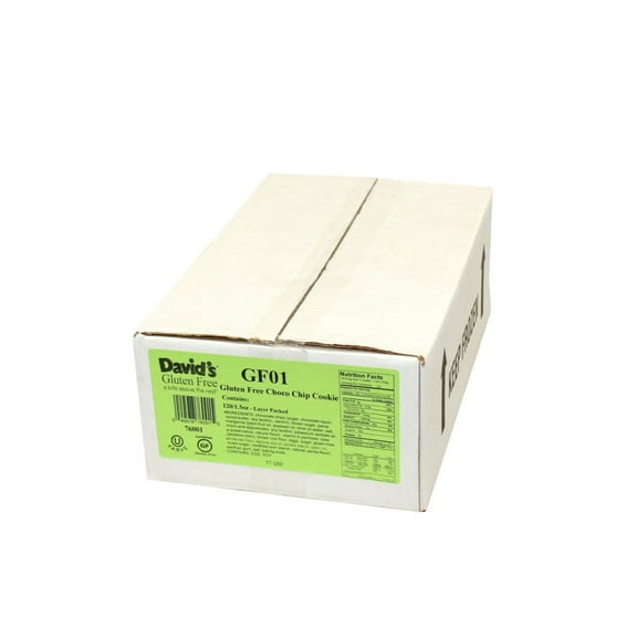 Davids Gluten Free Chocolate Chip Cookie Dough 1.5oz (PACK OF 120)