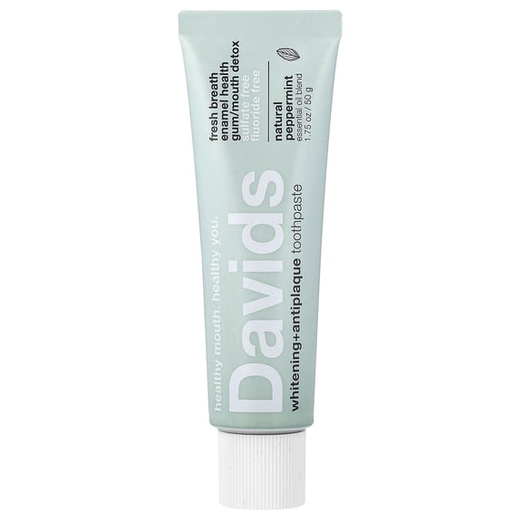 Davids Premium Toothpaste, Peppermint, Travel Size 1.75 OZ