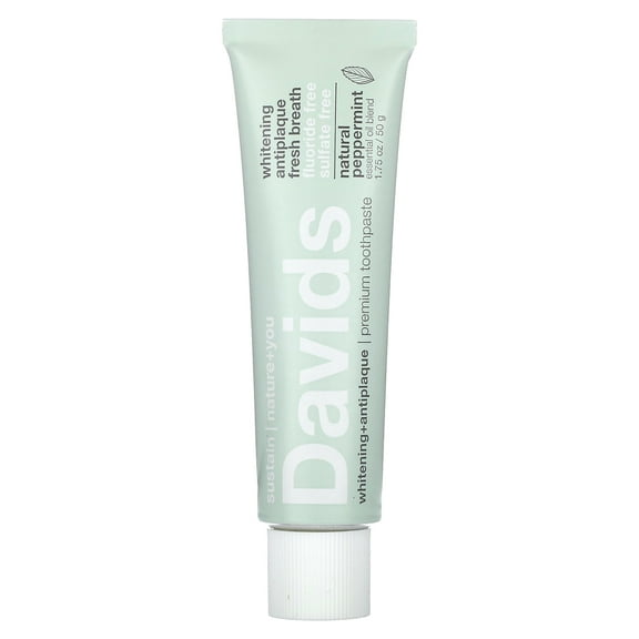 Davids Premium Toothpaste, Peppermint, Travel Size 1.75 OZ