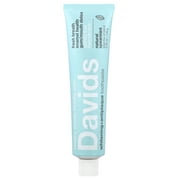 Davids Fluoride Free Whitening & Antiplaque Toothpaste, Natural Spearmint, Mouth & Gum Detox, SLS Free, EWG Verified Clean & Non-Toxic Ingredients, 5.25oz, Made in USA