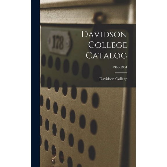 Davidson College Catalog; 1963-1964, (Hardcover)