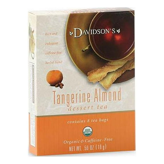 Davidson Organic Tea 2090 Tangerine Almond Tea- Box of 8