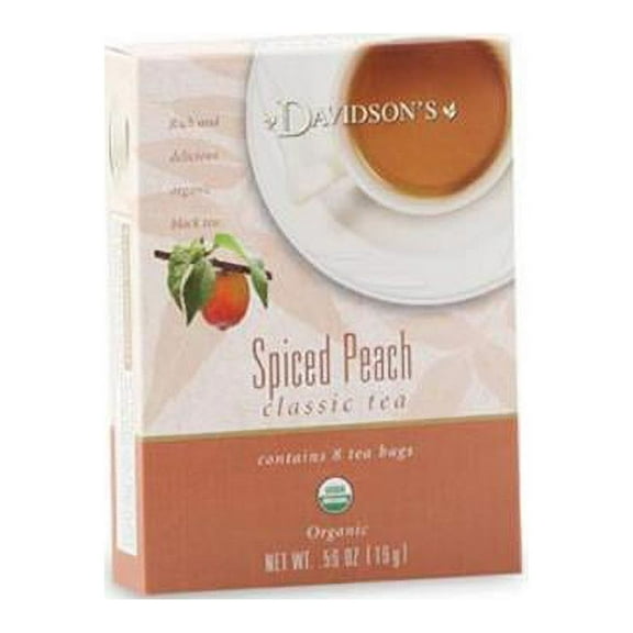 Davidson Organic Tea 2136 Spiced Peach Tea- Box of 8