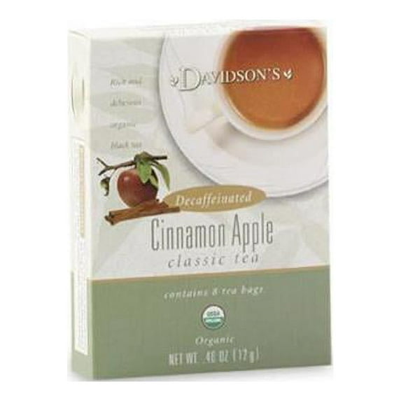 Davidson Organic Tea 2140 Decaffeinated Cinnamon Apple Tea- Box of 8