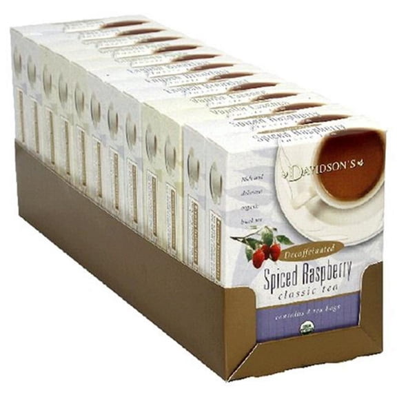 Davidson Organic Tea 2158 Assorted Decaffeinated Classic Tea- Box of 8
