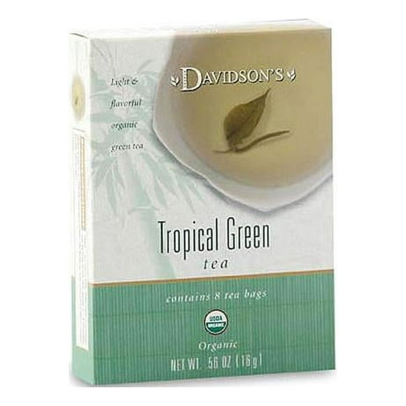 Davidson Organic Tea 2226 Tropical Green Tea- Box of 8