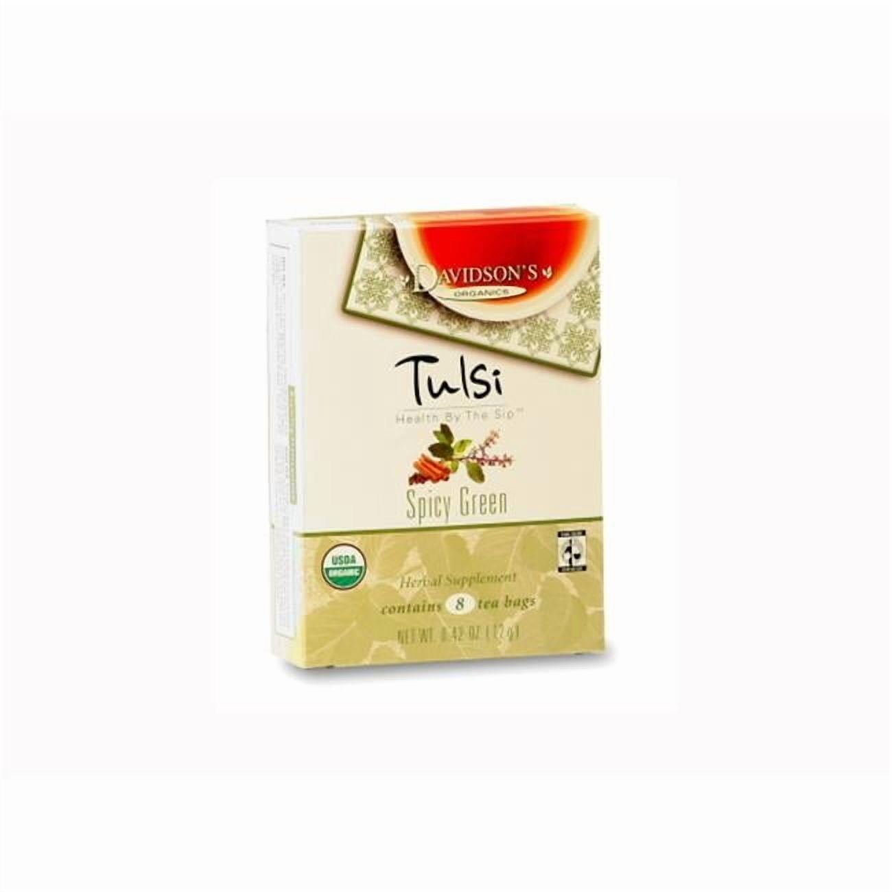 Davidson Organic Tea 2255 Tulsi Spicy Green Tea- Box of 8