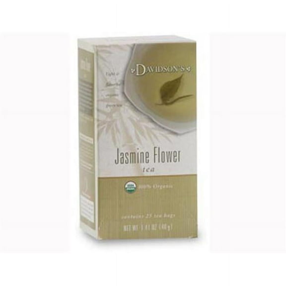 Davidson Organic Tea 2534 Jasmine Flower Tea- Box of 25 Tea Bags