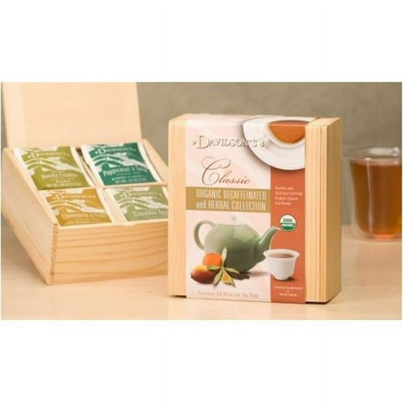 Davidson Organic Tea Collection Chest Decaffeinated And Herbal Tea