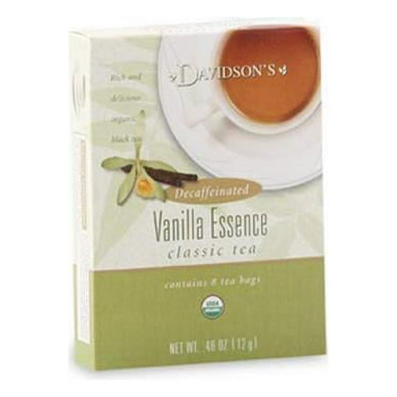 Davidson Organic Tea 296 Decaffeinated Vanilla Essence Tea- Box of 100 Tea Bags