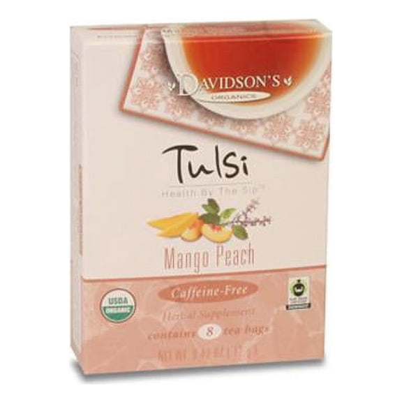 Davidson Organic Tea  Tulsi Mango Peach Tea - Box of 25 Tea Bags