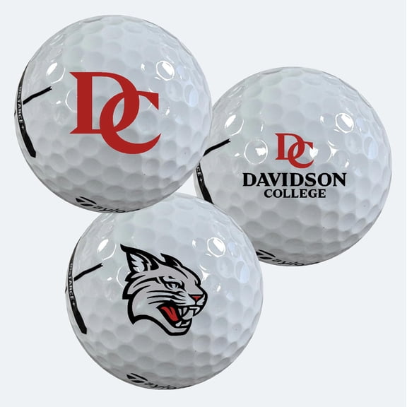 Davidson Wildcats Logo Edition Taylormade Distance+ Golf Balls 12-Pack (Dozen)
