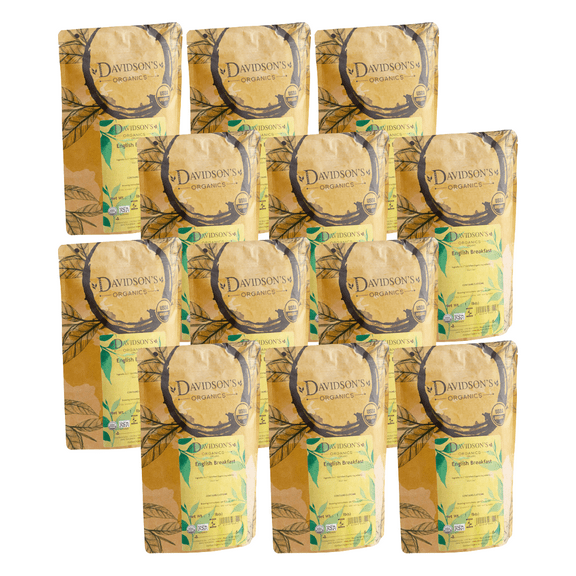 Davidson's Organic English Breakfast Loose Leaf Tea - 1LB/0.45 KGS (6/Case) | Classic Bold Black Tea