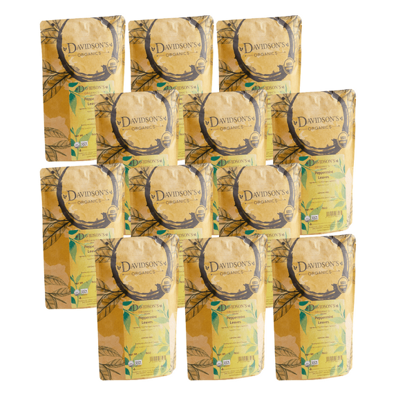 Davidson's Organic Peppermint Leaves Herbal Loose Leaf Tea, 1 LB/0.45 KG (6/Case)