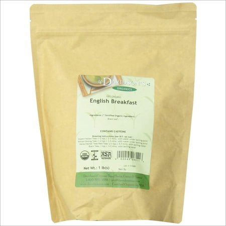 Davidson's Organics, English Breakfast, Loose Leaf Tea, 16-Ounce Bag English Breakfast 1 Pound (Pack of 1)