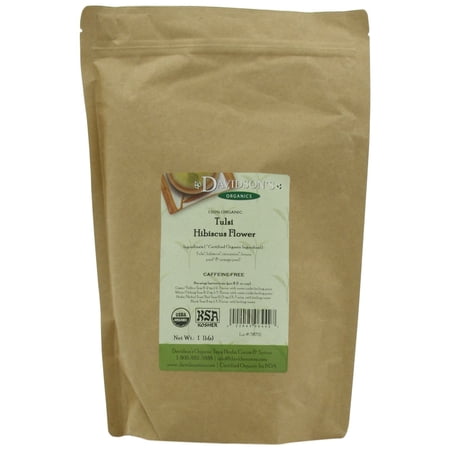 Davidson's Organics, Tulsi Hibiscus Flower, Loose Leaf Tea, 16-Ounce Bag