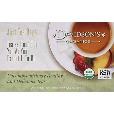 Davidson's Tea Guayusa Energy, Unwrapped Tea Bags, 100 Count