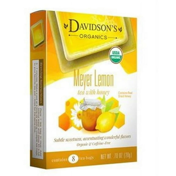 Davidsons Organics 1162 Single Serve Meyer Lemon Tea - 100 Count