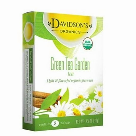 Davidsons Organics 1632 Single Serve Green Tea Garden - 100 Count