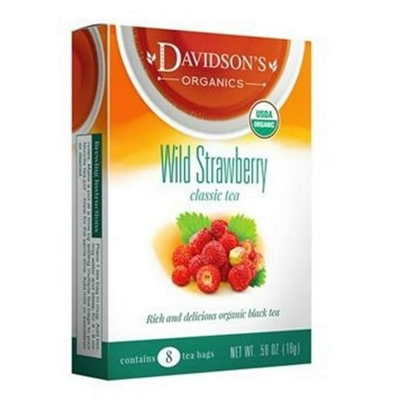 Davidsons Organics Wild Strawberry Tea - Pack of 6 & Box of 25