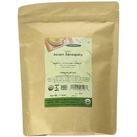 Davidsons Tea Bulk, Organic Assam Banaspaty Estate Tea 1 Pound Bag