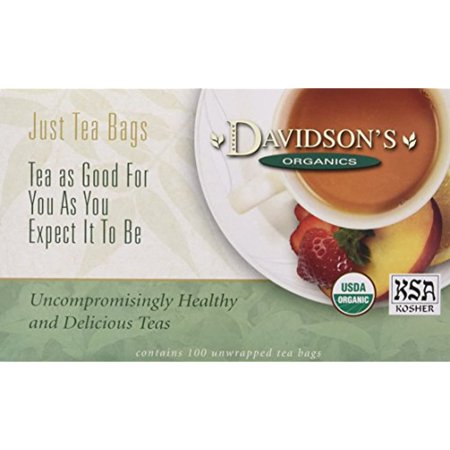Davidsons Tea Raspberry Cream Caramel Dessert, 100-Count Tea Bags