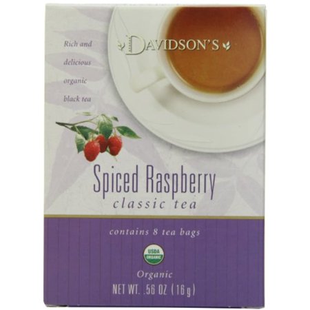 Davidsons Tea Spiced Raspberry, 8-Count Tea Bags (Pack Of 12)