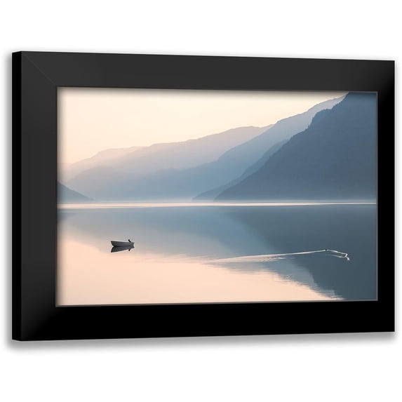 Davidsson, Gustav 24x17 Black Modern Framed Museum Art Print Titled - Still Evening