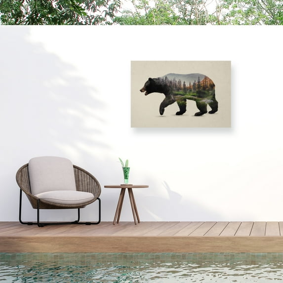 Davies Babies 'The North Black Bear' Outdoor Canvas