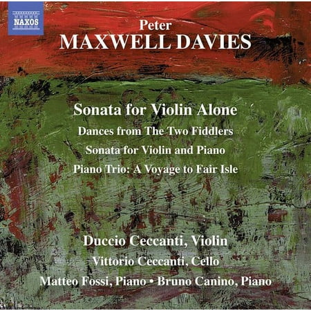 Davies / Ceccanti / Fossi - Maxwell Davies: Sonata for Violin Alone - Music & Performance - CD
