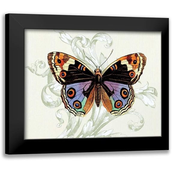 Davies, Susan 14x12 Black Modern Framed Museum Art Print Titled - Butterfly Theme I