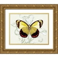 thumbnail image 1 of Davies, Susan 24x20 Gold Ornate Wood Framed with Double Matting Museum Art Print Titled - Butterfly Theme II, 1 of 4