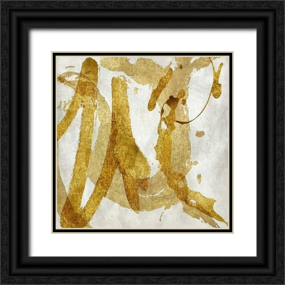 Davila, Jordan 12x12 Black Ornate Wood Framed with Double Matting Museum Art Print Titled - Jubilant IV