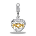 thumbnail image 1 of Davinci Beads Dangle Two-Tone Mom Heart Interchangeable Jewelry DB15-9, 1 of 1