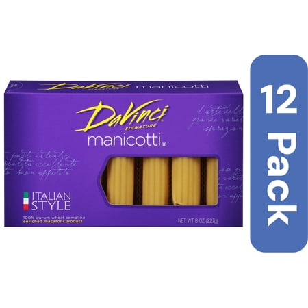 Davinci Cannelloni Manicotti Pasta 8 oz (Pack Of 12)