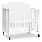 Davinci Charlie Pine Wood and MDF Folding Portable 3-In-1 Mini Crib in White