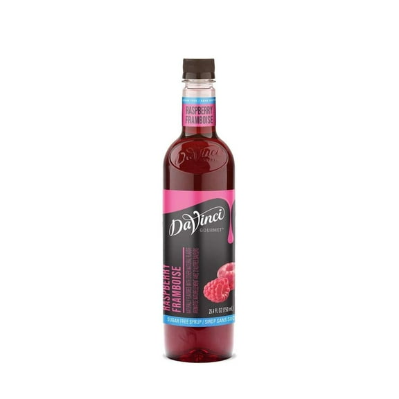 Davinci Gourmet 13352 Davinci Sugar Free Flavor Syrup - 750Ml Plastic Bottle Raspberry