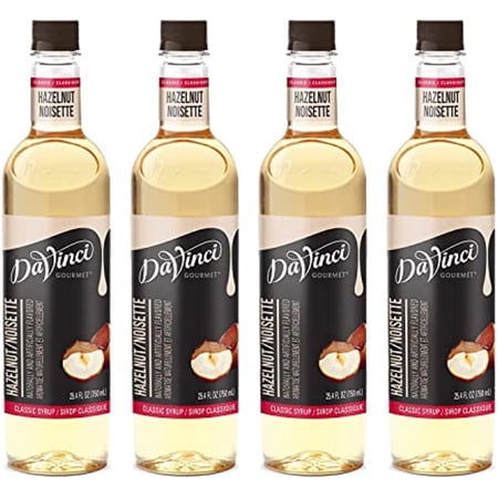 Davinci Gourmet Classic Hazelnut Syrup, 25.4 Ounce (Pack Of 4)