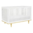 thumbnail image 1 of Davinci Marley Modern Pine Wood 3-In-1 Convertible Crib in White/Natural, 1 of 11