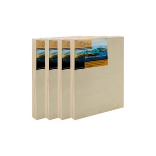 Mini Stretched Canvas Easel Set- Bulk Pack of 5, Small Stretched