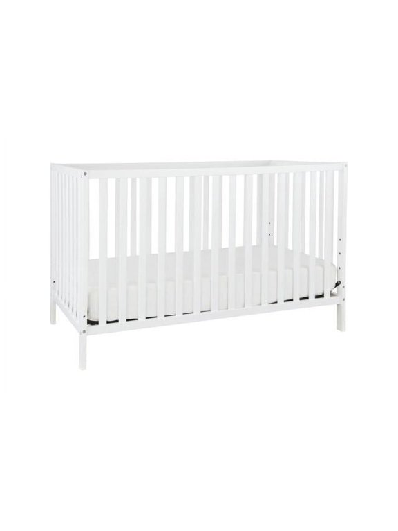 Union 4-in-1 Convertible Crib in White, Greenguard Gold Certified