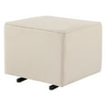 thumbnail image 1 of Davinci Universal Gliding Ottoman in Cream Finish with Cream Piping, 1 of 6